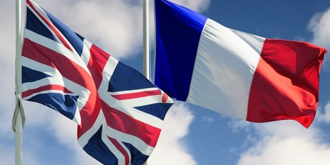 France et UK drapeaux