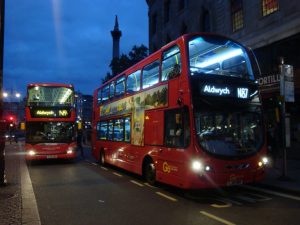 Se déplacer en Bus à Londres la nuit