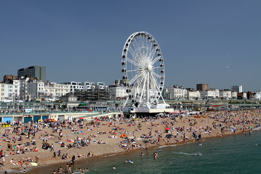 L'été et la plage à Brighton