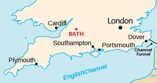 Plan de Bath en Angleterre