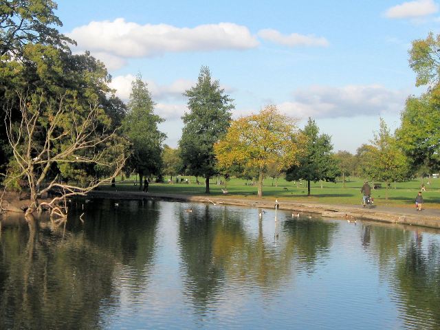 Lac et étangs au parc de Clapham common