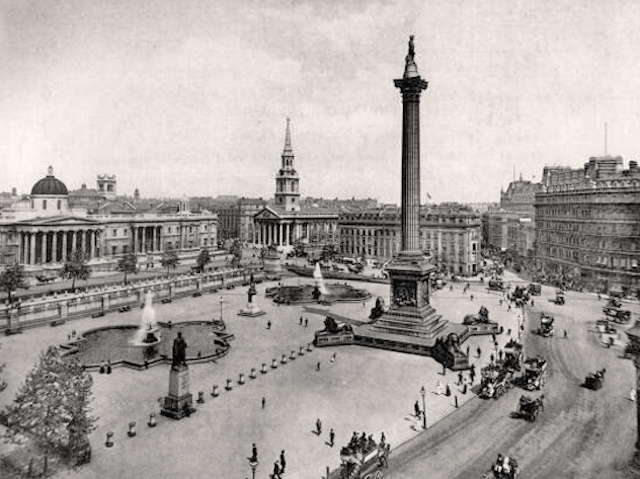 Histoire de Trafalgar Square 1890