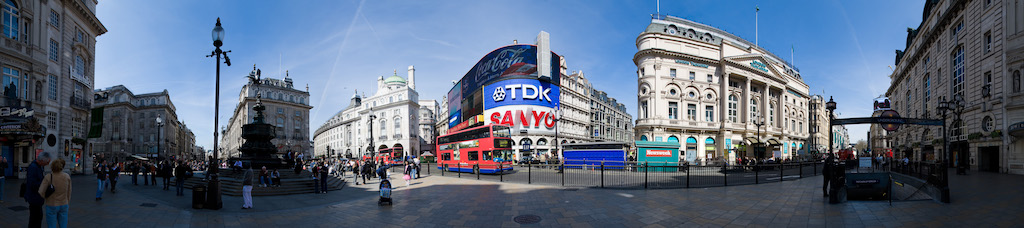 Panoramiques de Piccadilly Circus