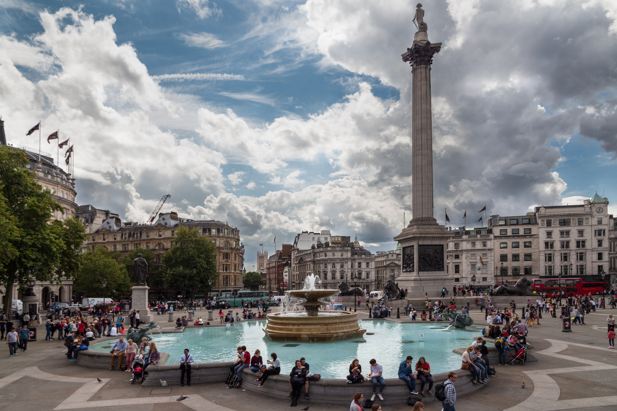La fontaine de Trafalgar Square