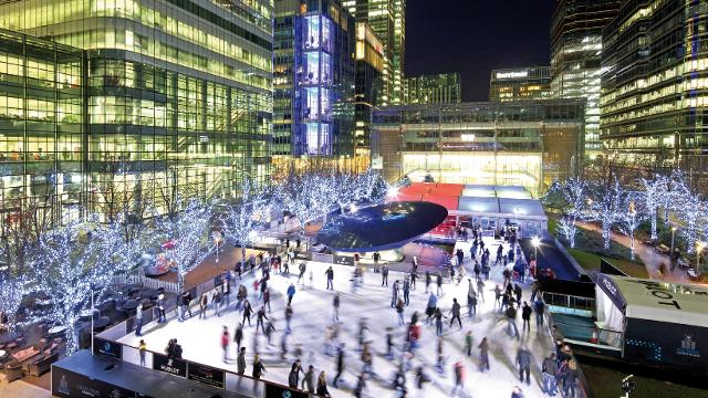 Patinoires Canary Wharf Londres