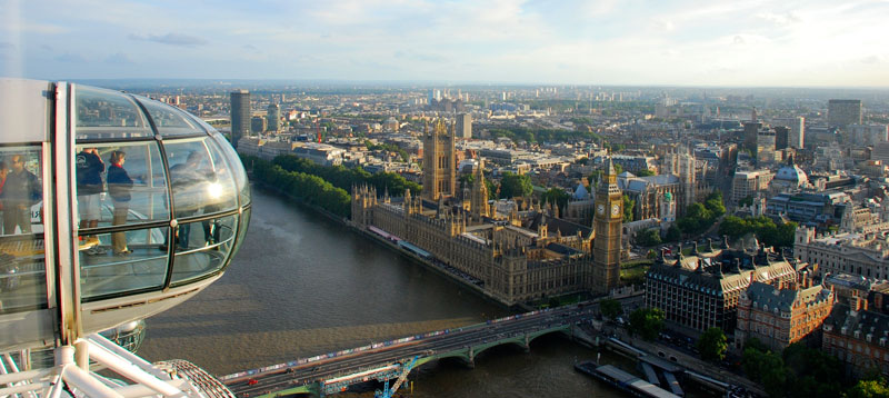 Panoramiques depuis London eye