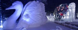 Statues en Glace à Winter Wonderland