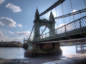 Hammersmith Bridge et son impressionnante sturcture